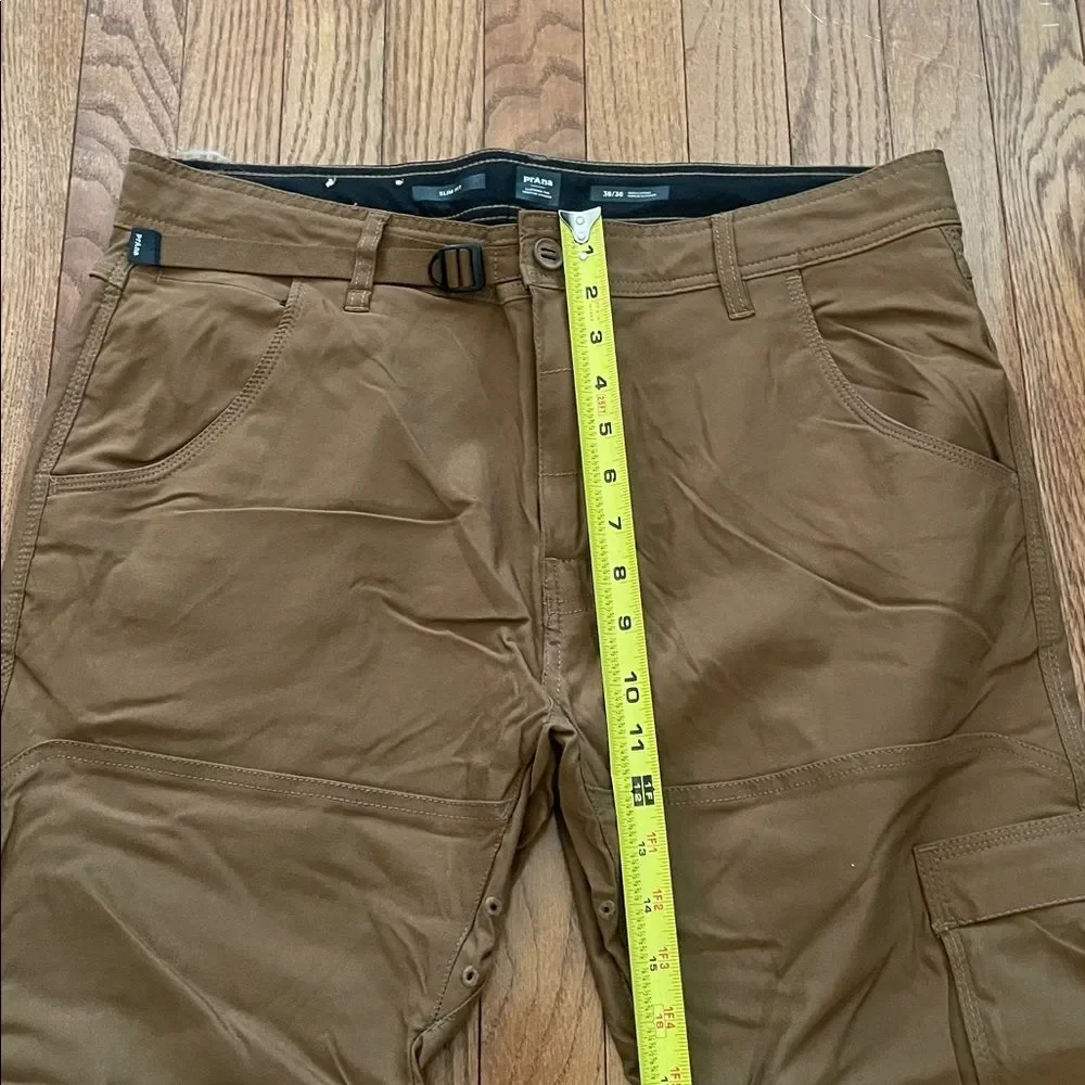 Prana Tan Cargo Slim Fit Pants Men’s Sz 36/30 - Picture 4 of 15